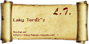 Laky Teréz névjegykártya